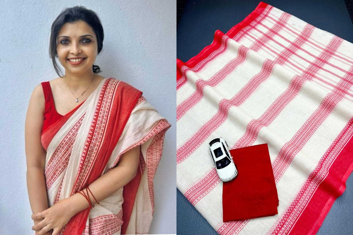 Asmara Linen Designer Saree