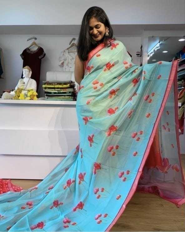Linen Designer Saree