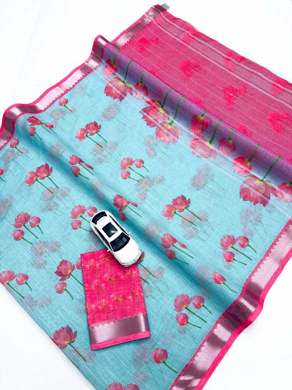 Linen Designer Saree