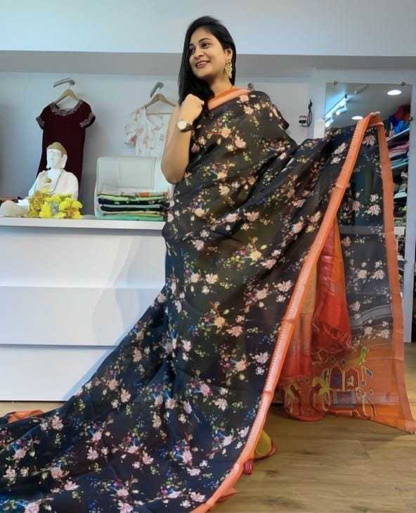Linen Designer Saree