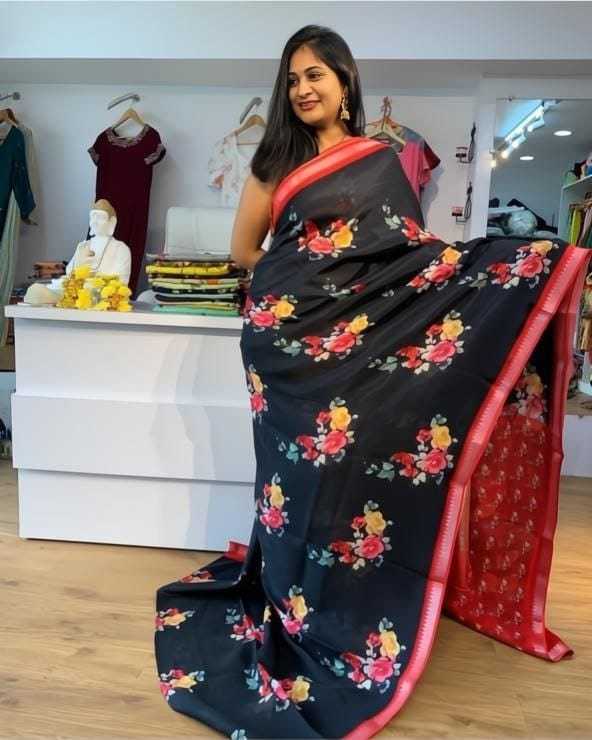 Linen Designer Saree