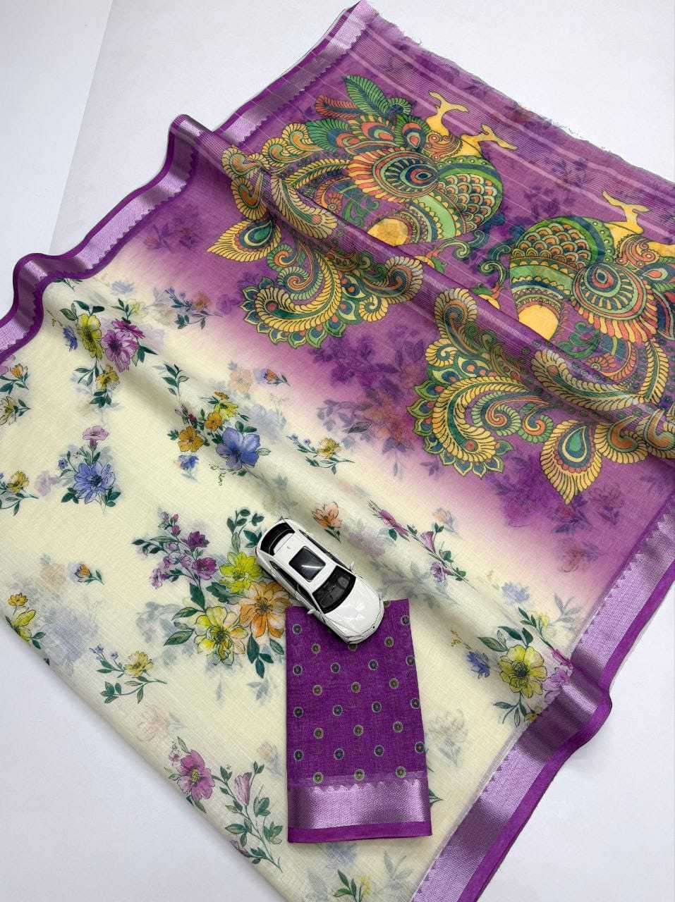 Linen Designer Saree