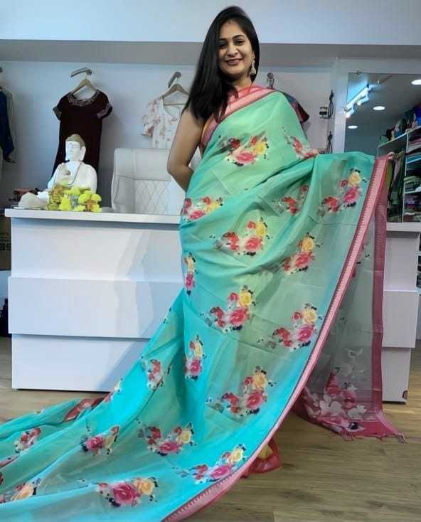 Linen Designer Saree