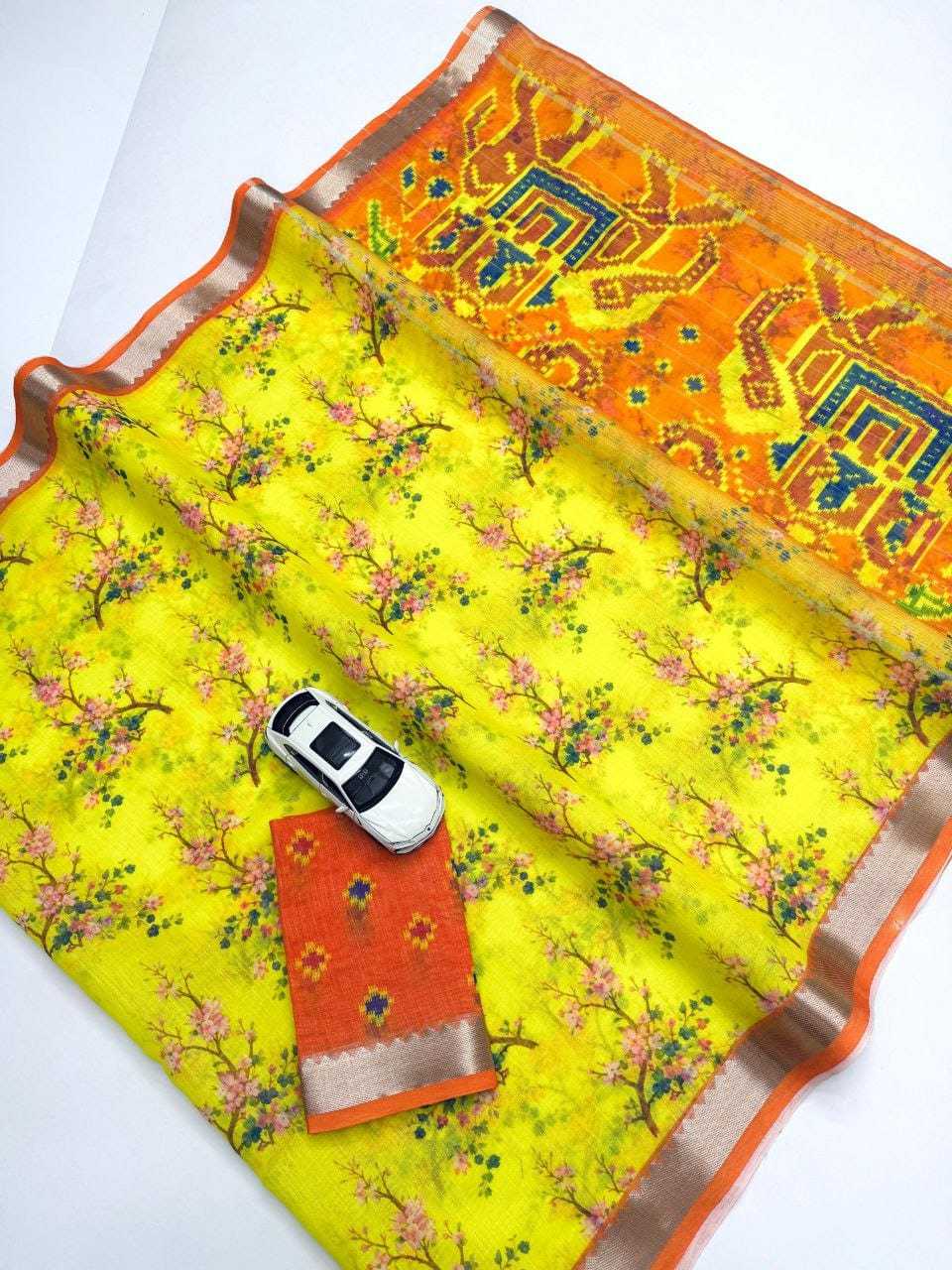 Linen Designer Saree