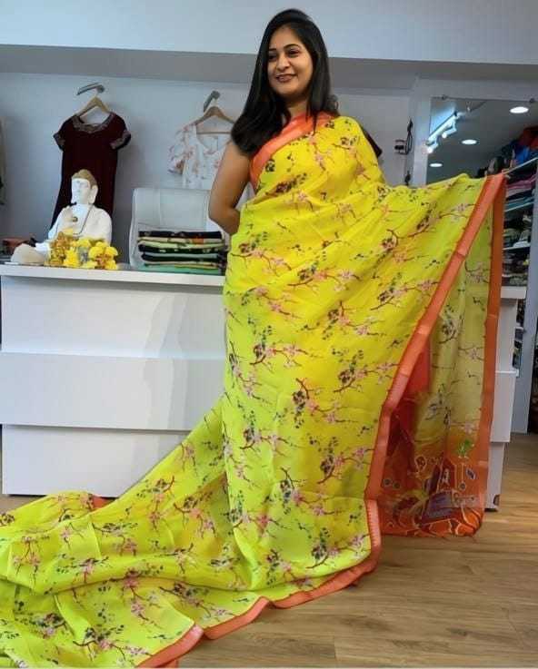 Linen Designer Saree