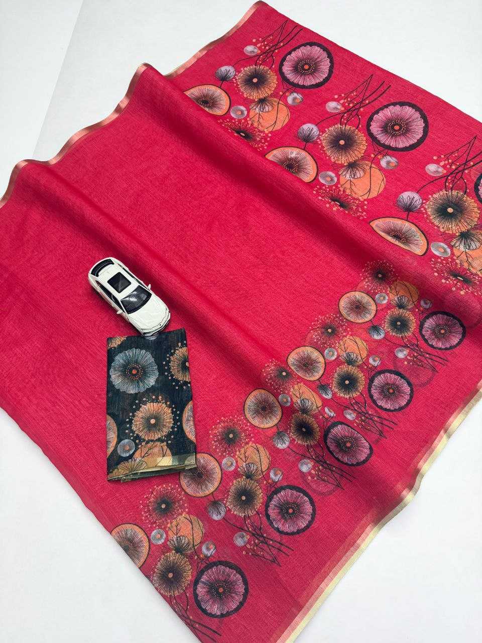 Linen Party Wear Saree
