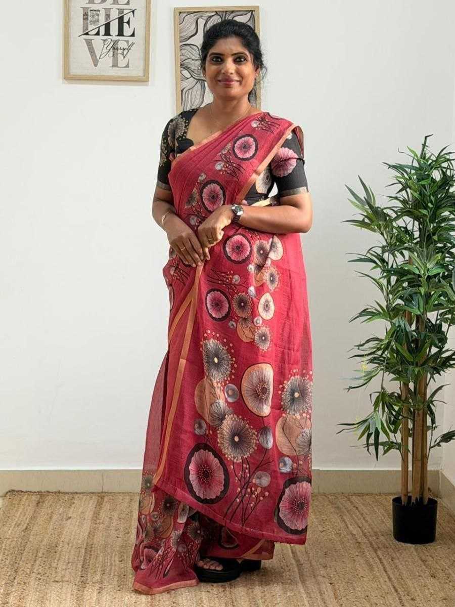 Linen Party Wear Saree