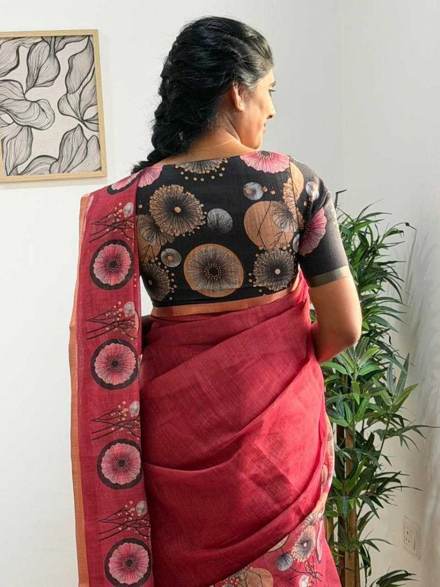 Linen Party Wear Saree