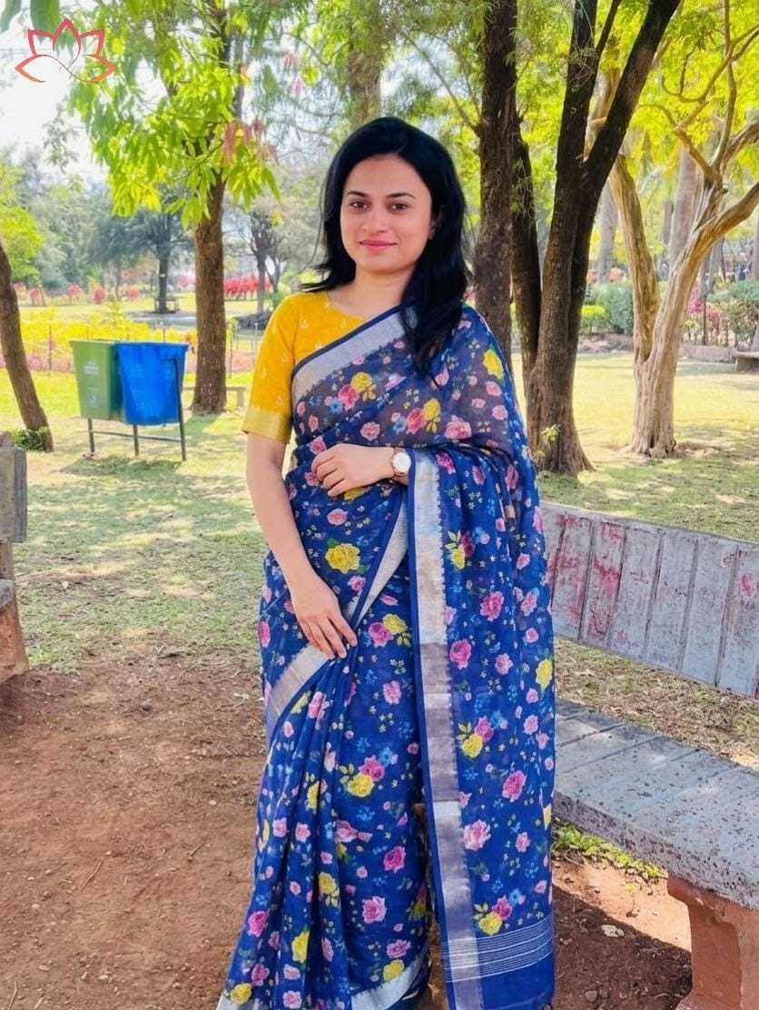 Linen Designer Saree