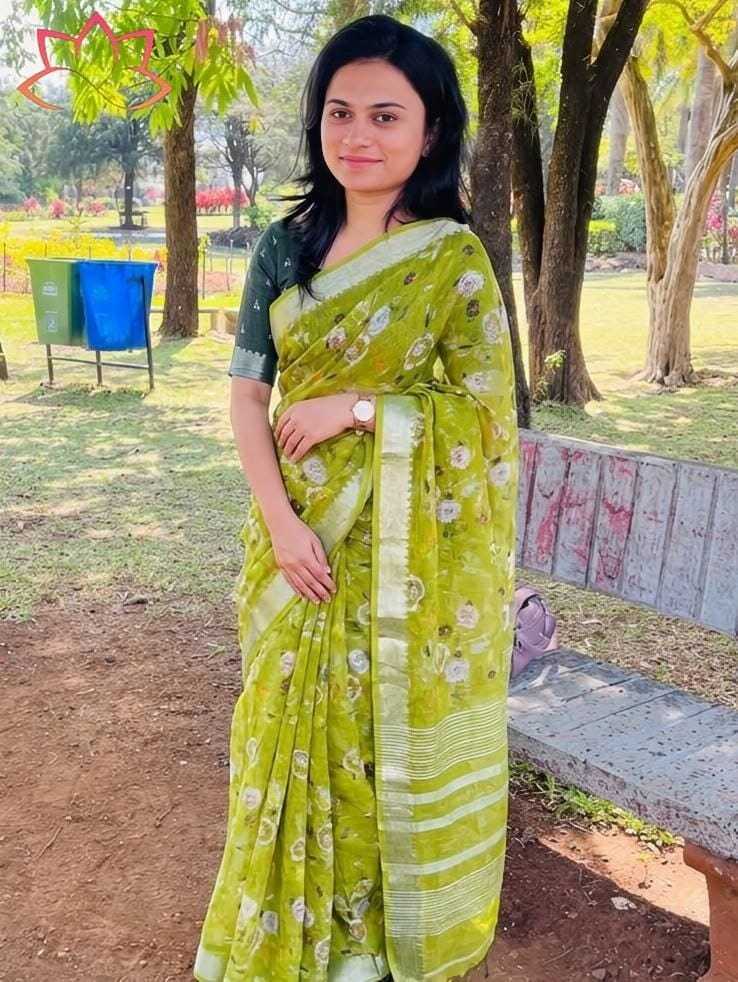 Linen Designer Saree