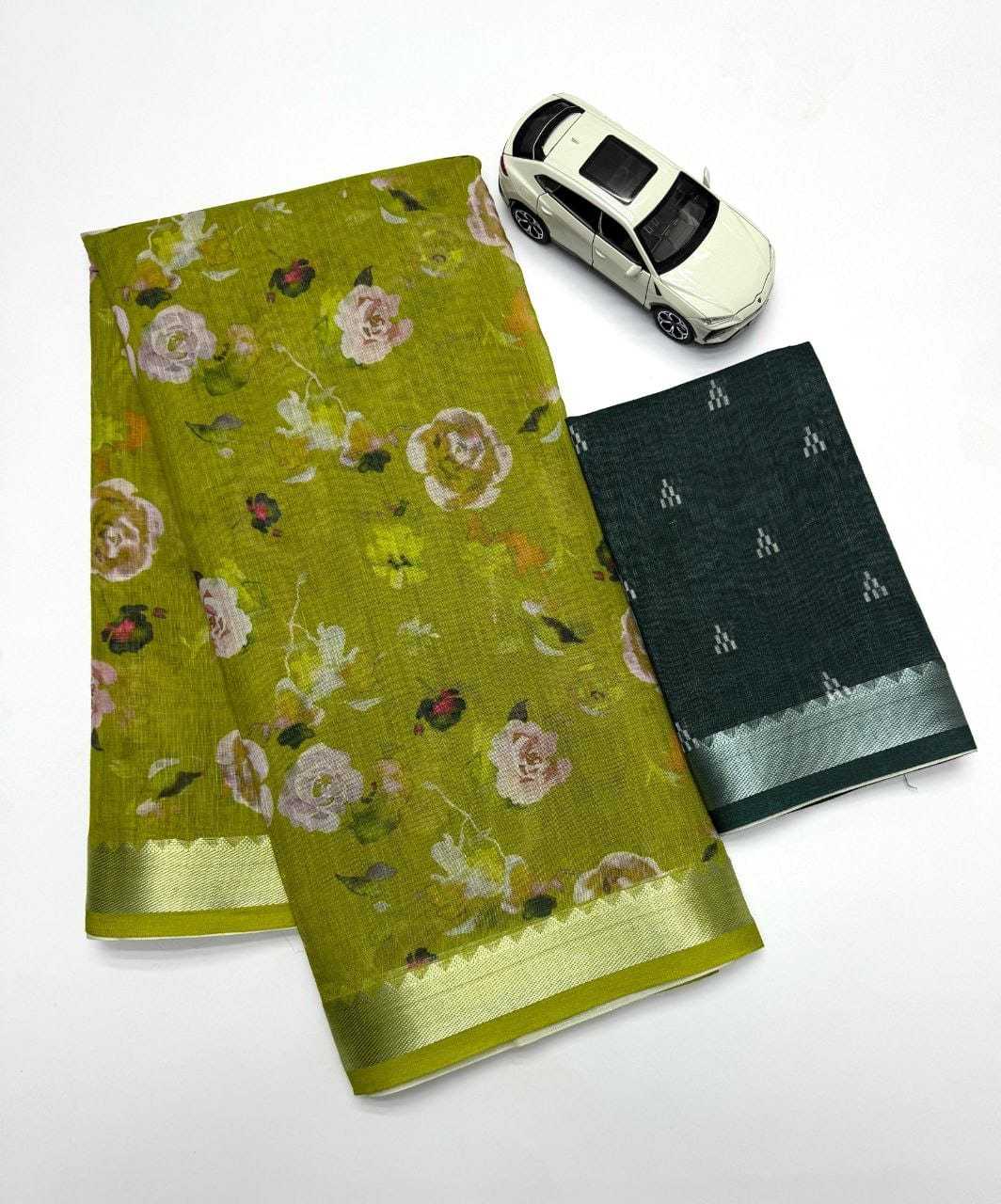 Linen Designer Saree