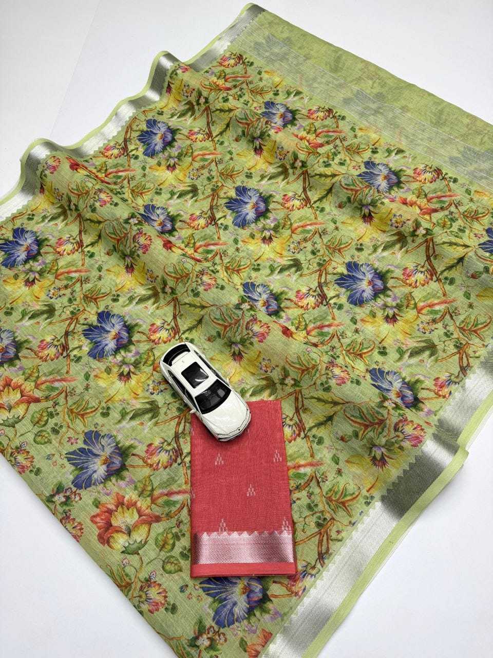 Linen Designer Saree