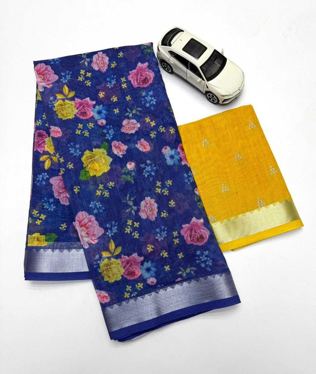 Linen Designer Saree
