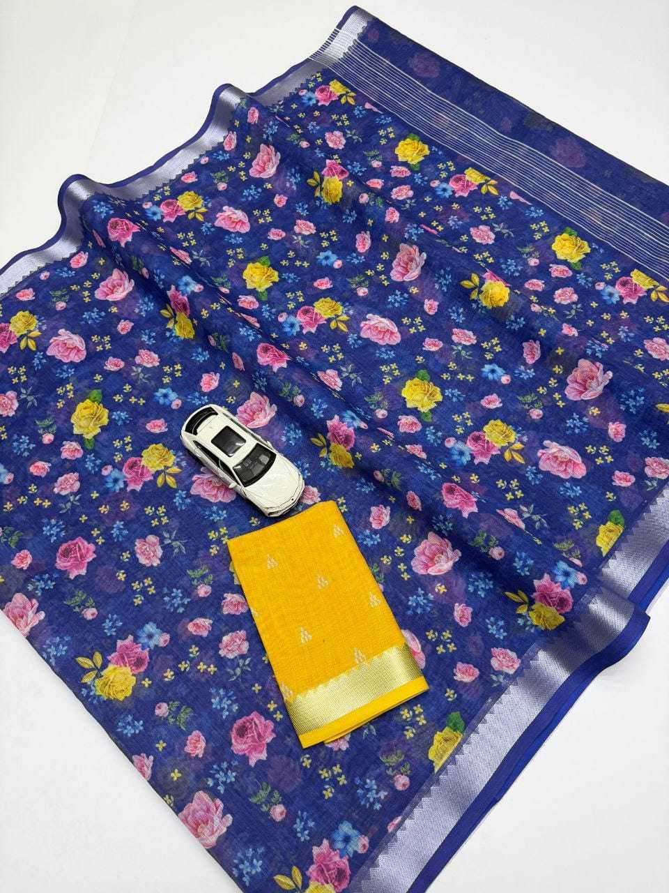 Linen Designer Saree