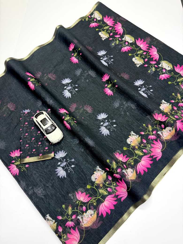 Linen Printed Saree