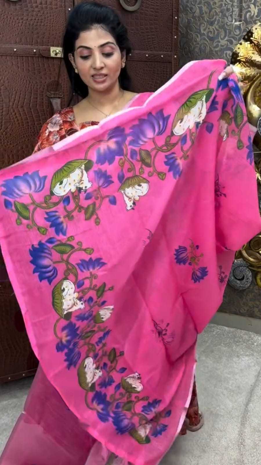 Linen Printed Saree