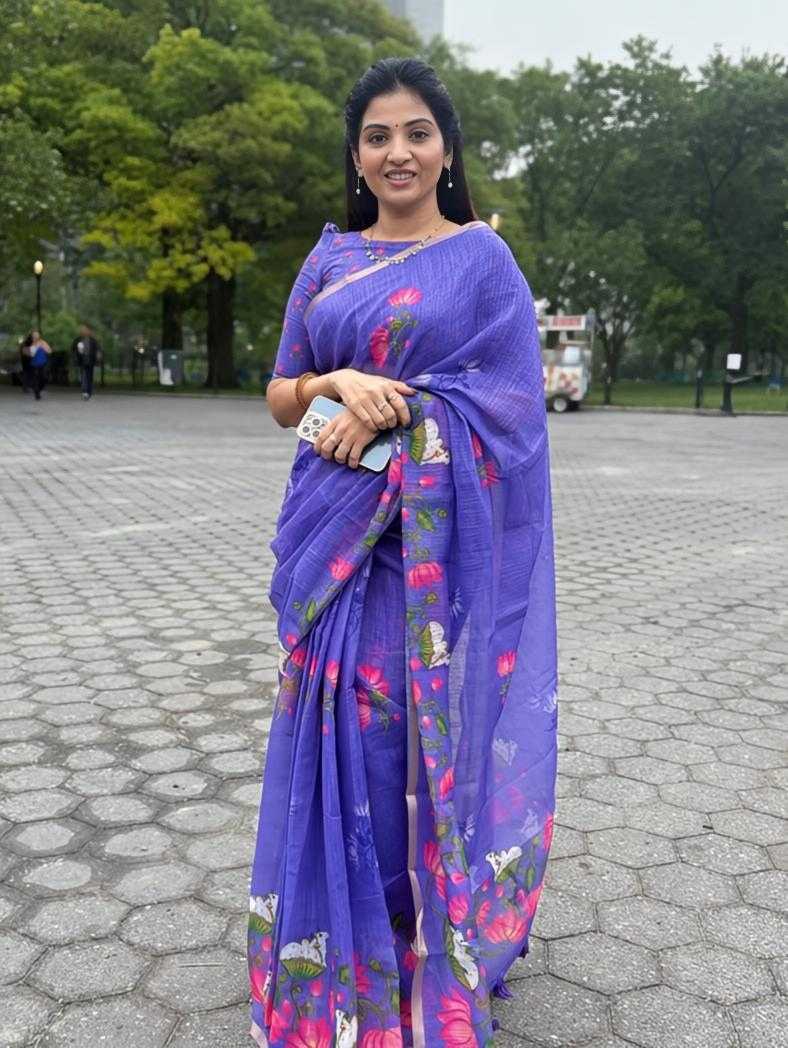 Linen Printed Saree