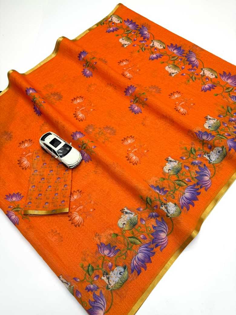 Linen Printed Saree