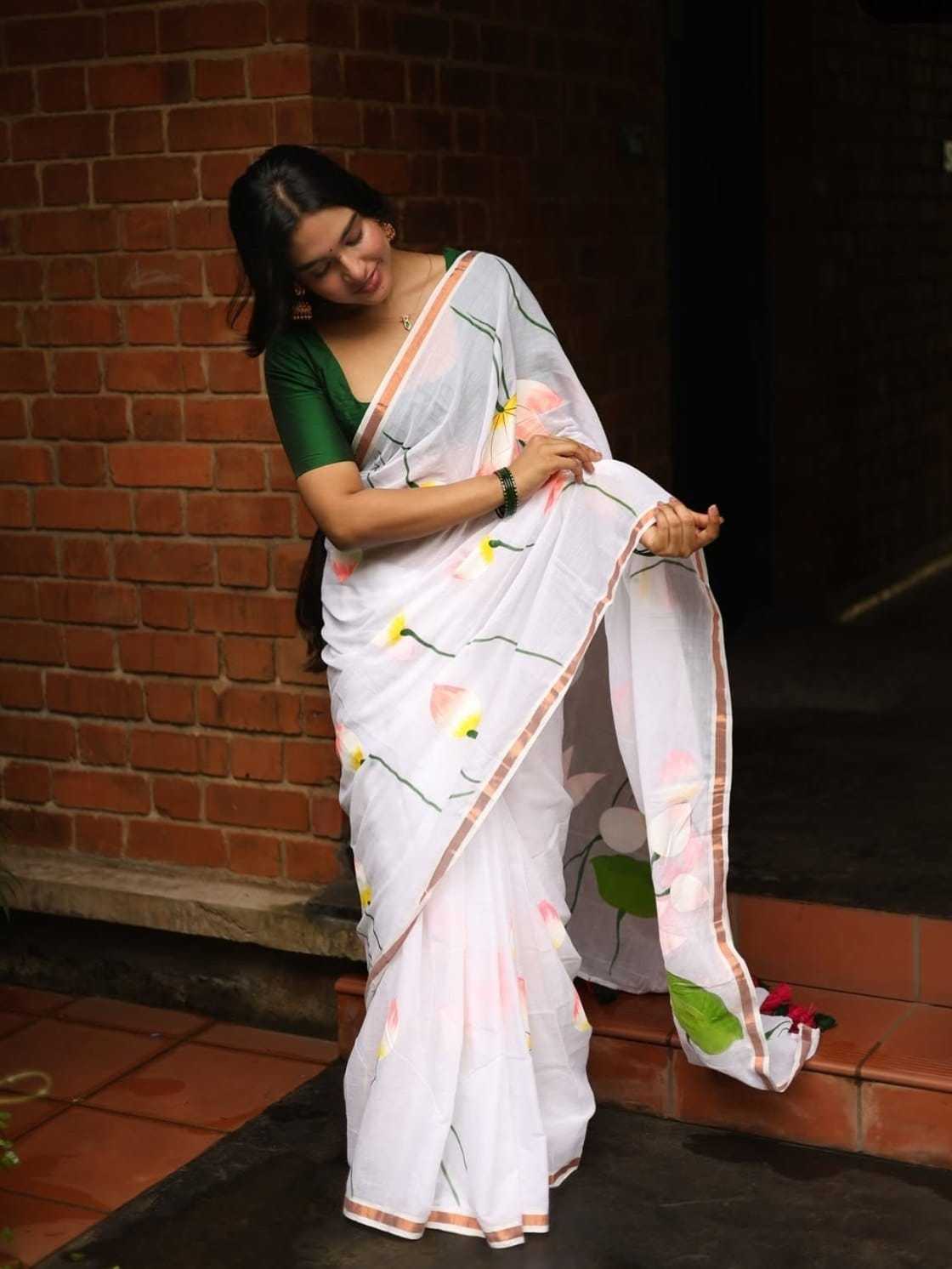 Linen Party Wear Saree