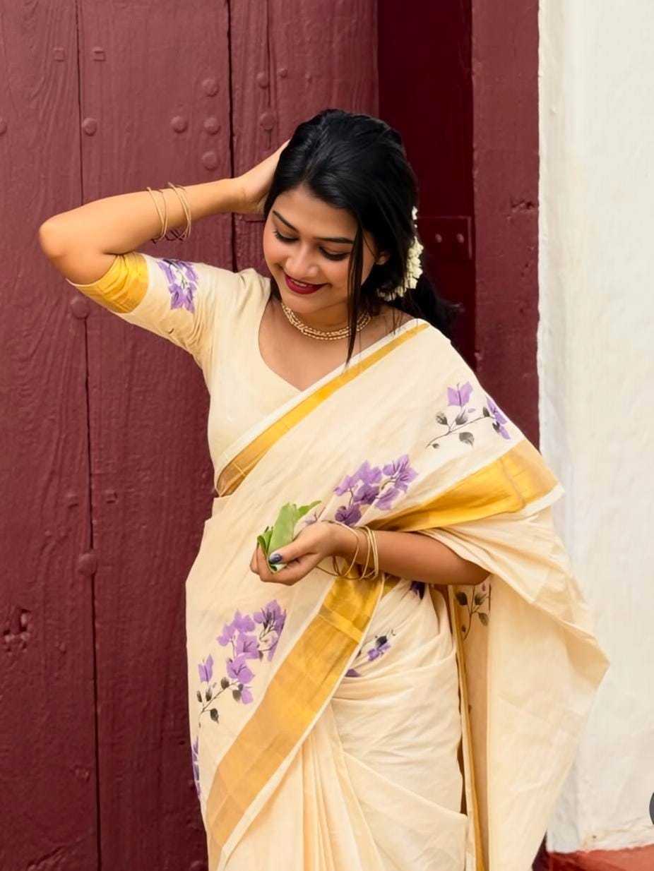 Linen Party Wear Saree