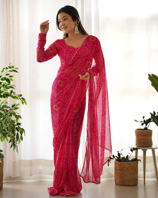 Georgette Ready To Wear Saree 333