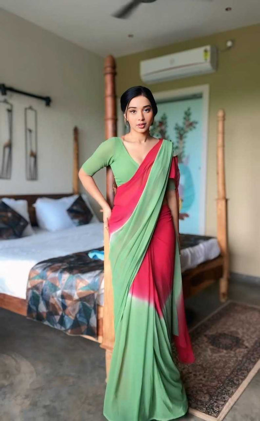 Georgette Ready To Wear Saree 349