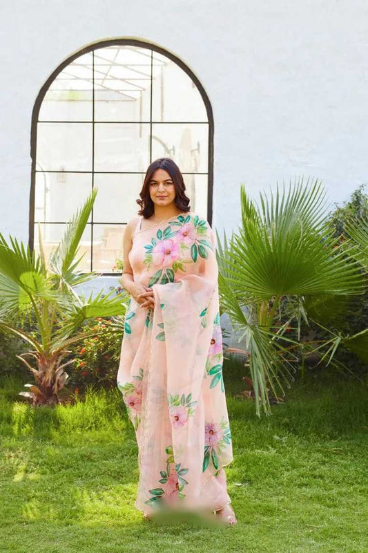 Organza Silk Ready To Wear Saree
