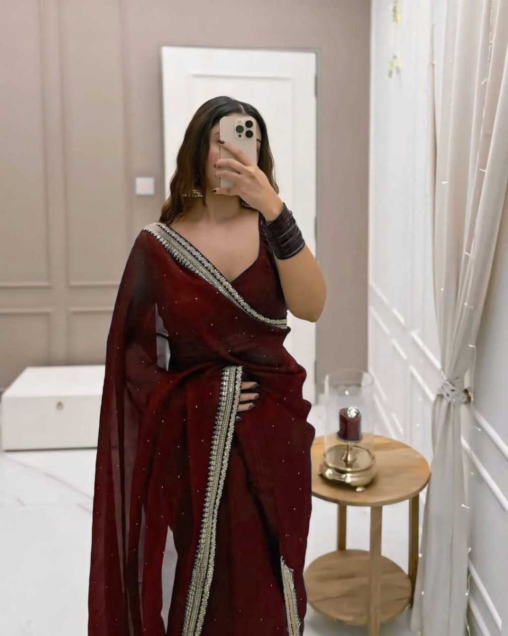 Organza Ready To Wear Saree