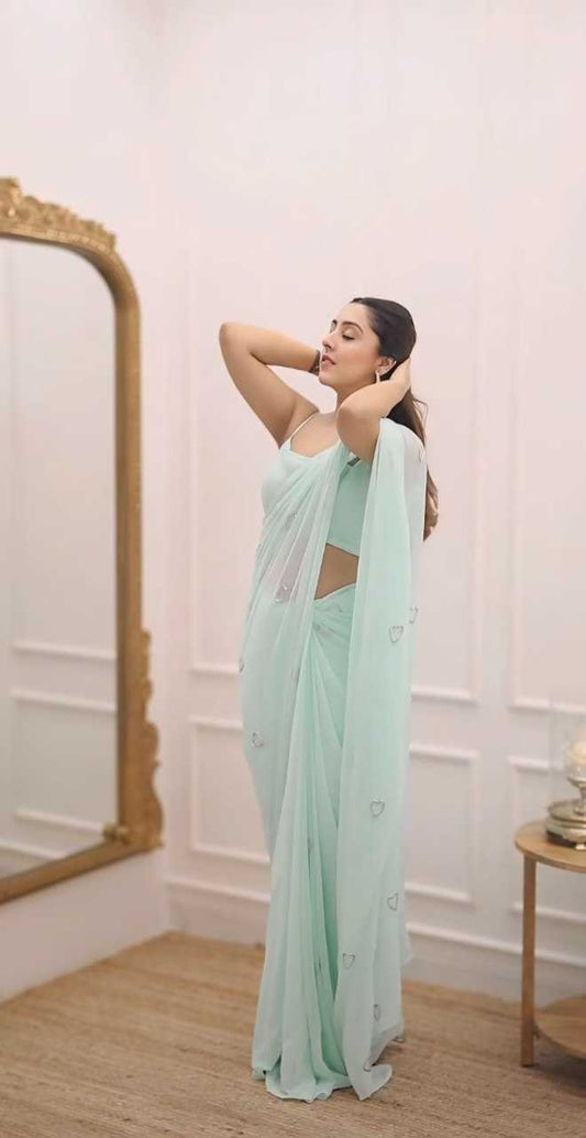 Georgette Ready To Wear Saree 424