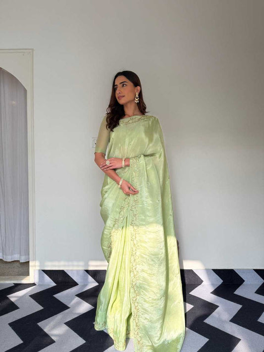 Satin Ready To Wear Saree 442