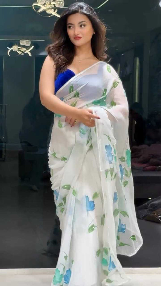 Georgette Ready To Wear Saree 464