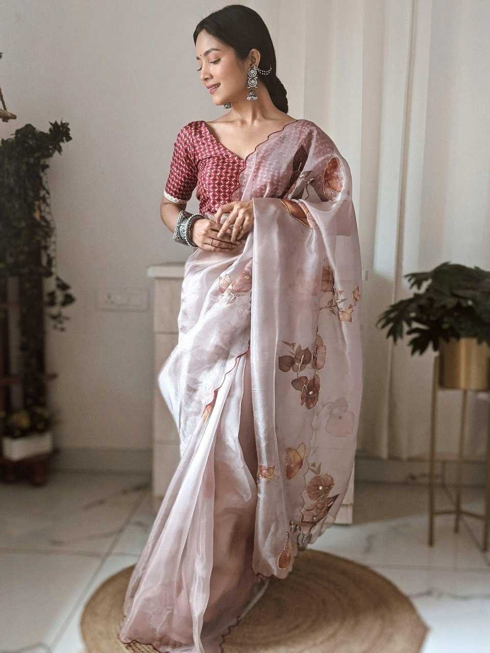 Organza Ready To Wear Saree 465