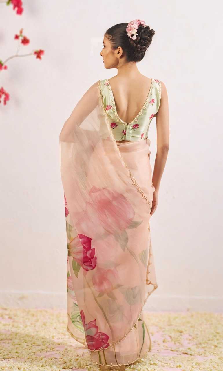 Organza Silk Ready To Wear Saree 493