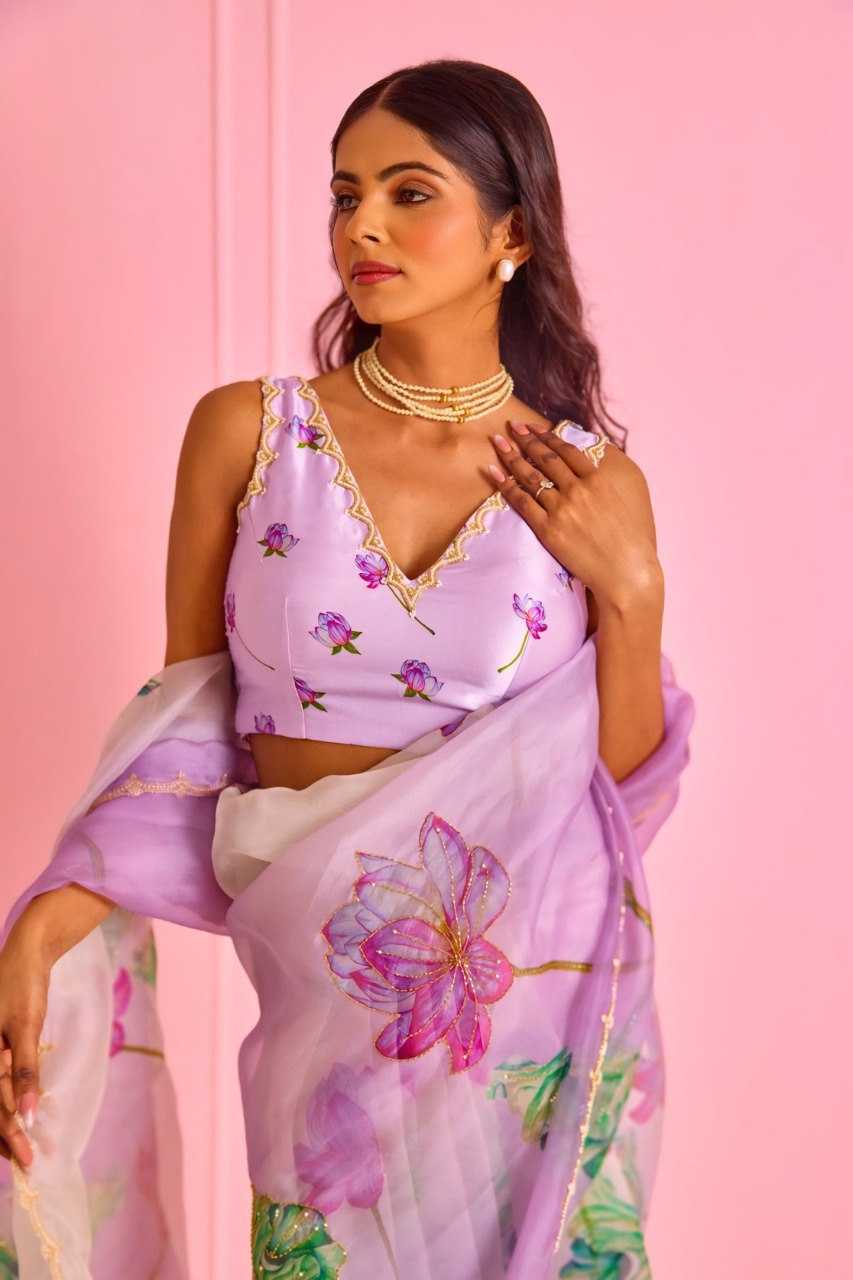 Organza Silk Ready To Wear Saree 494