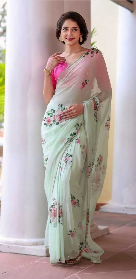 Silk Ready To Wear Saree 495