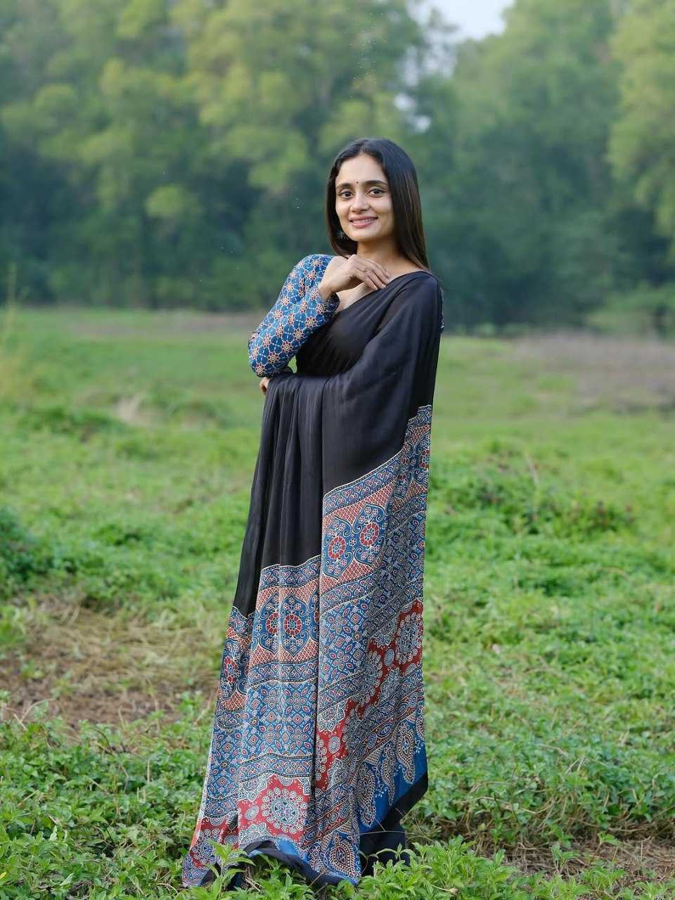 Crepe Silk Ready To Wear Saree 503