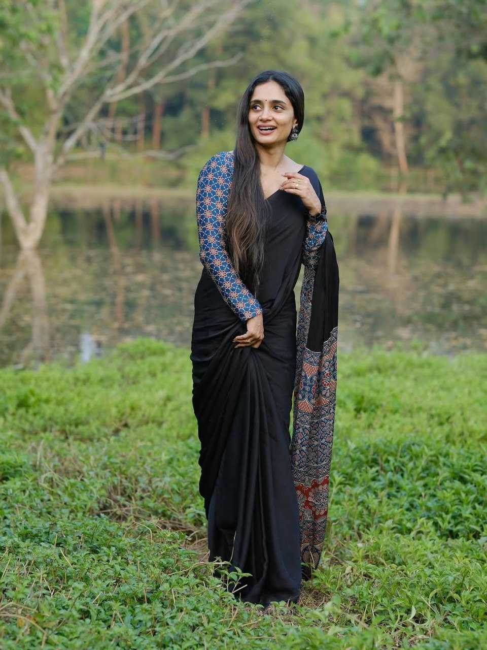 Crepe Silk Ready To Wear Saree 503