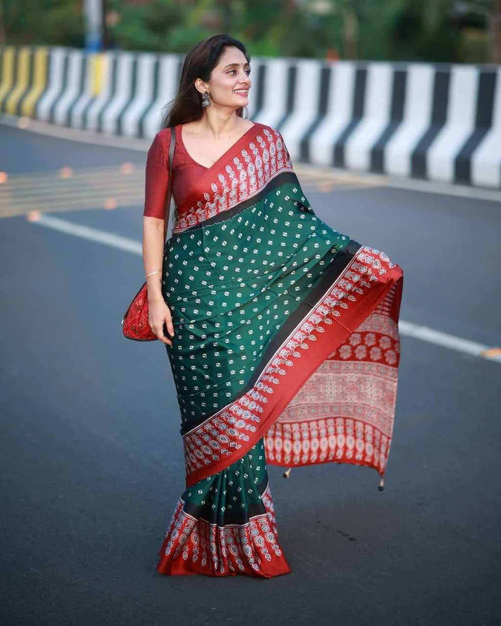 Crepe Silk Ready To Wear Saree 504
