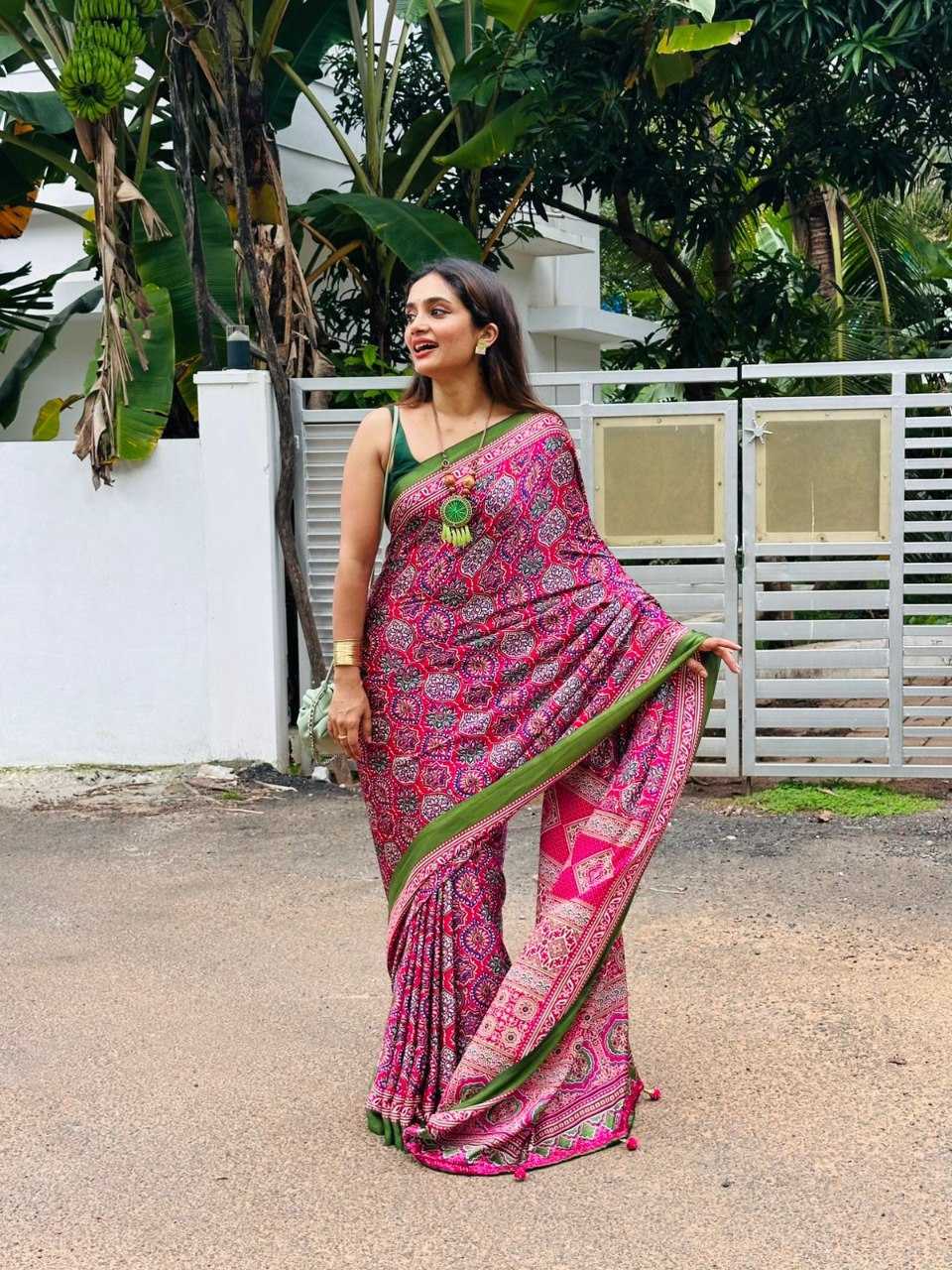 Crepe Silk Ready To Wear Saree 508