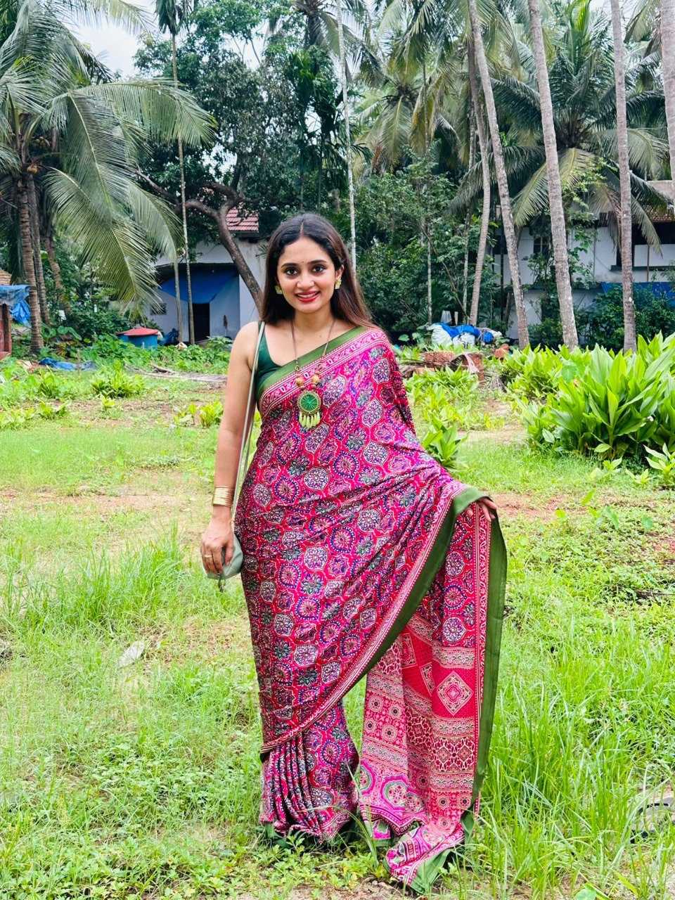 Crepe Silk Ready To Wear Saree 508