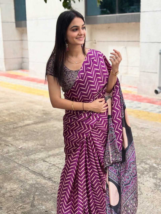 Crepe Silk Ready To Wear Saree 509
