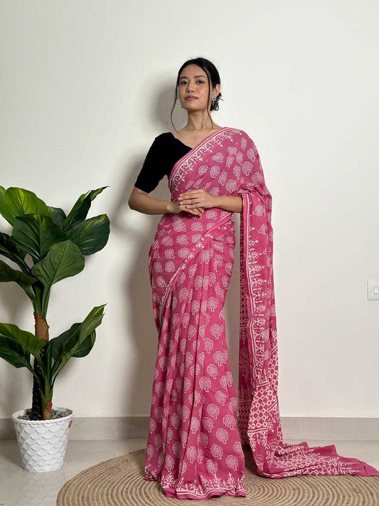 Cotton Ready To Wear Saree 519