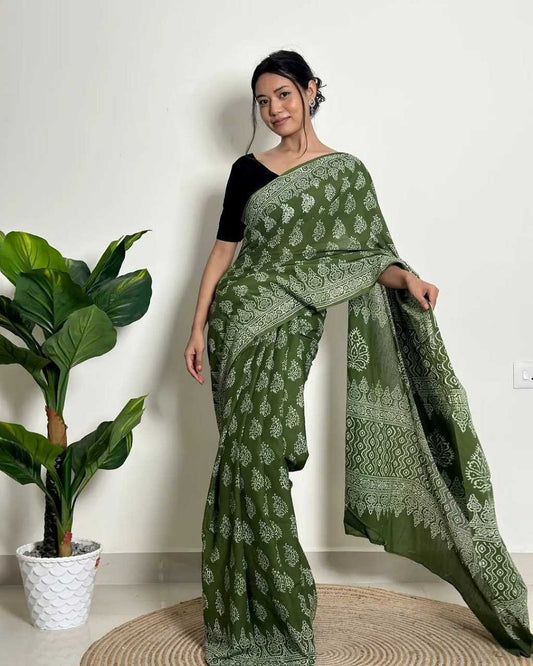 Cotton Ready To Wear Saree 520
