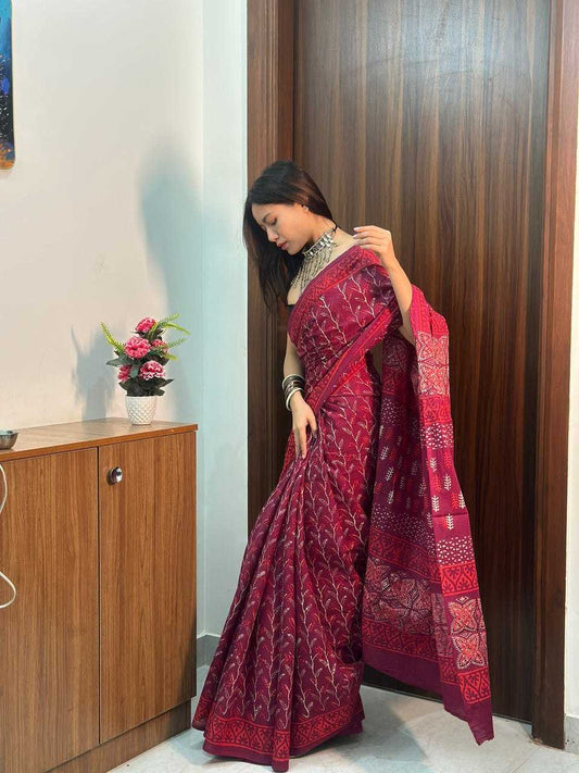 Cotton Ready To Wear Saree 524