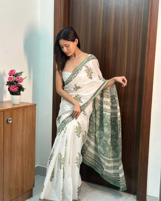 Cotton Ready To Wear Saree 529