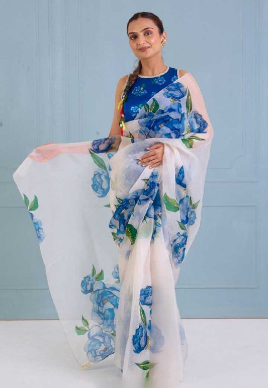 Organza Silk Designer Saree