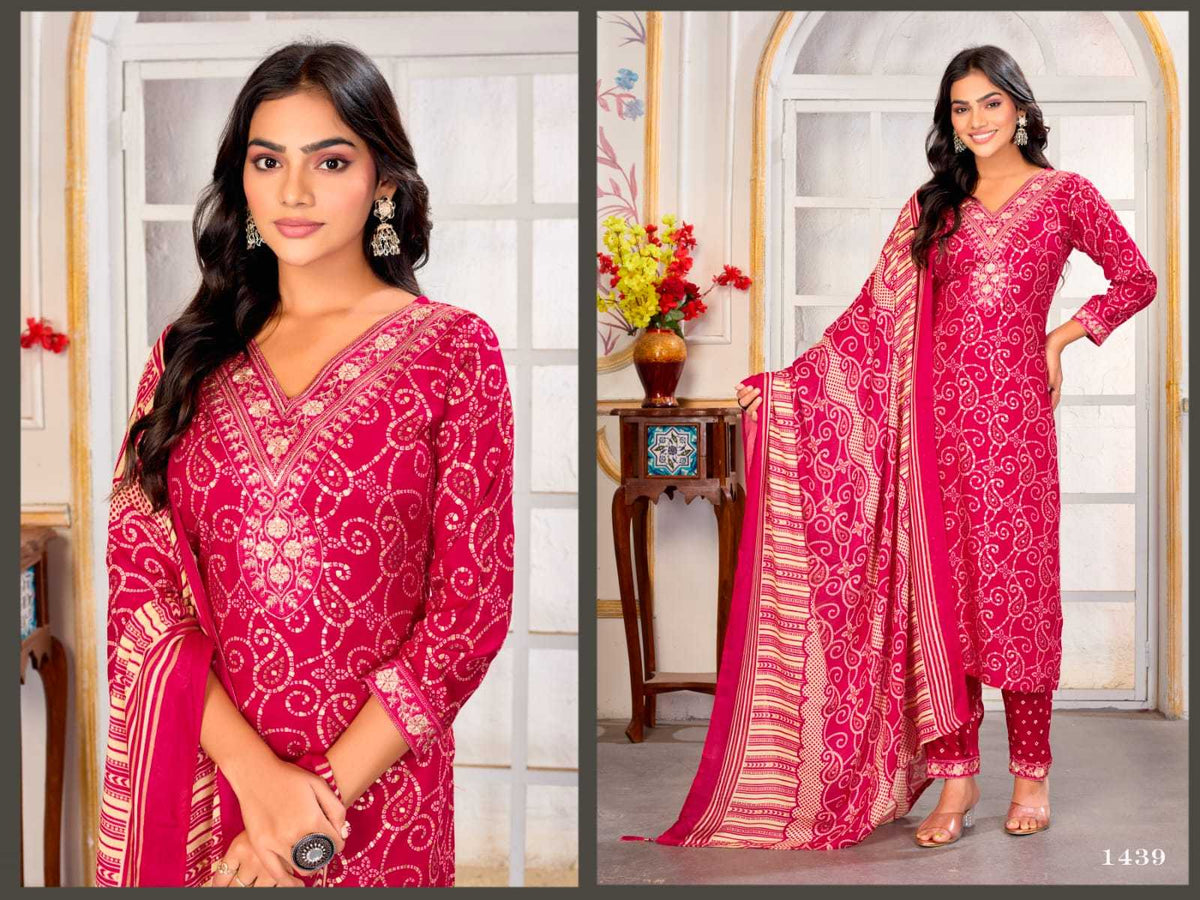 Gori Chanderi Cotton Designer Kurti