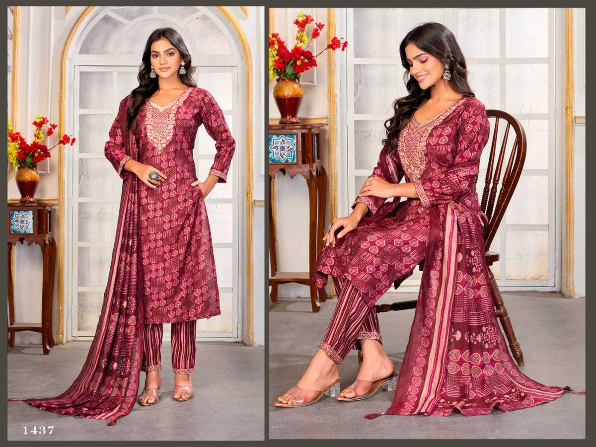 Gori Chanderi Cotton Designer Kurti