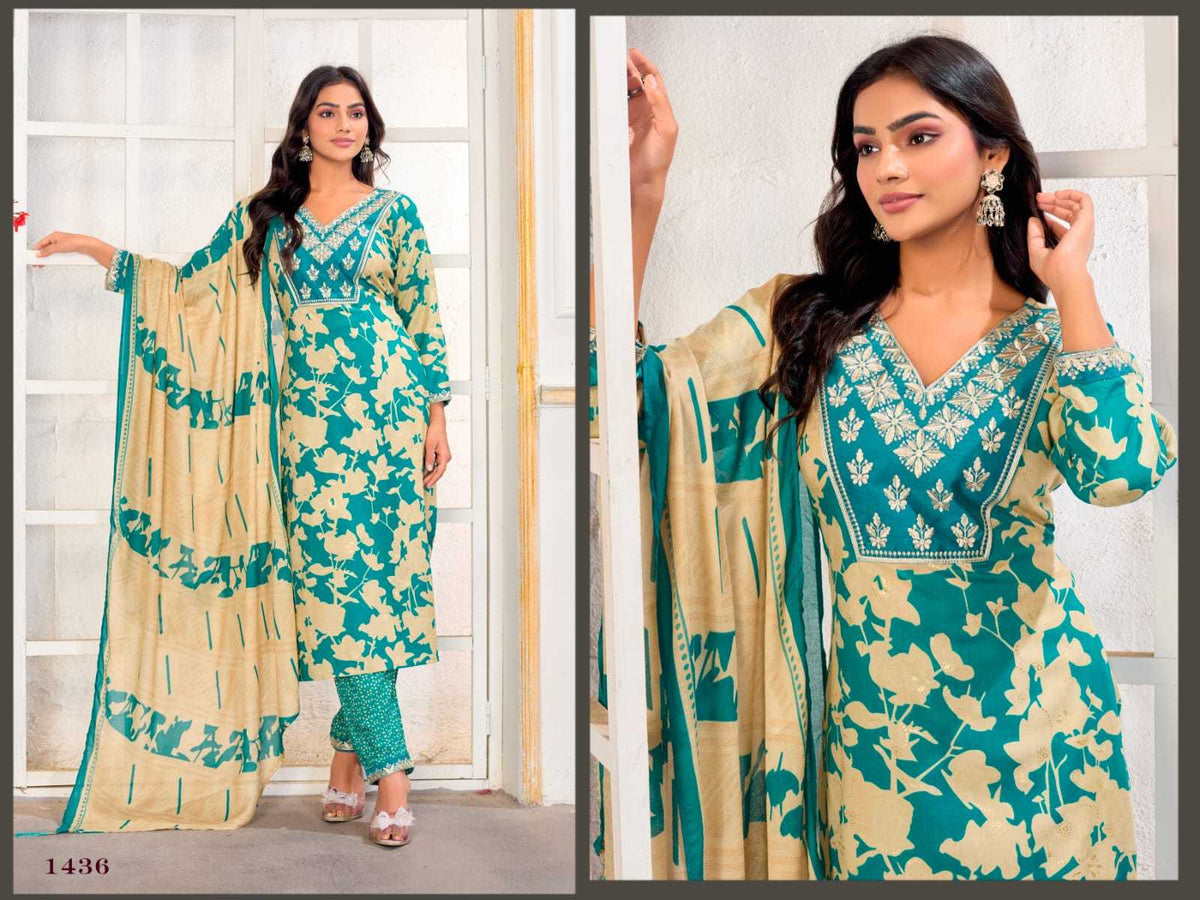 Gori Chanderi Cotton Designer Kurti