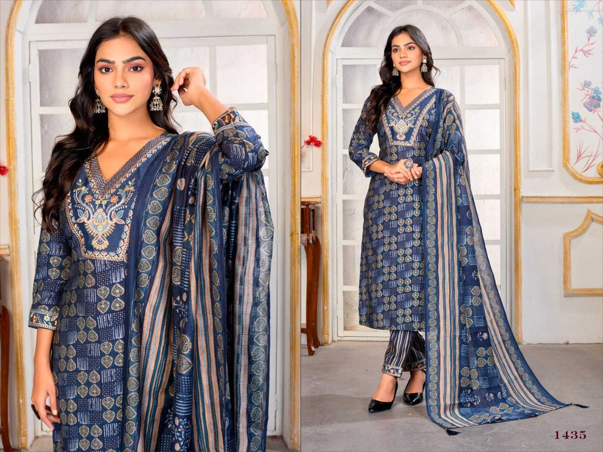 Gori Chanderi Cotton Designer Kurti